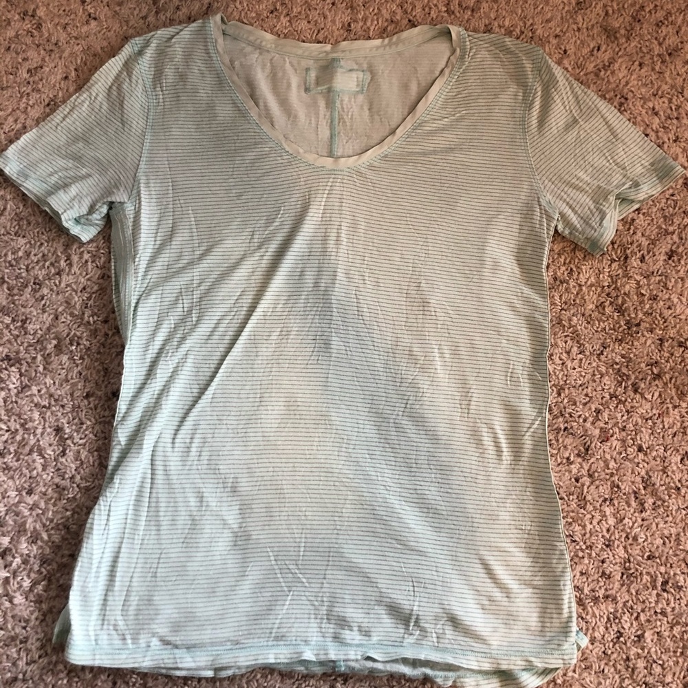 Lululemon Striped Athletic T-Shirt